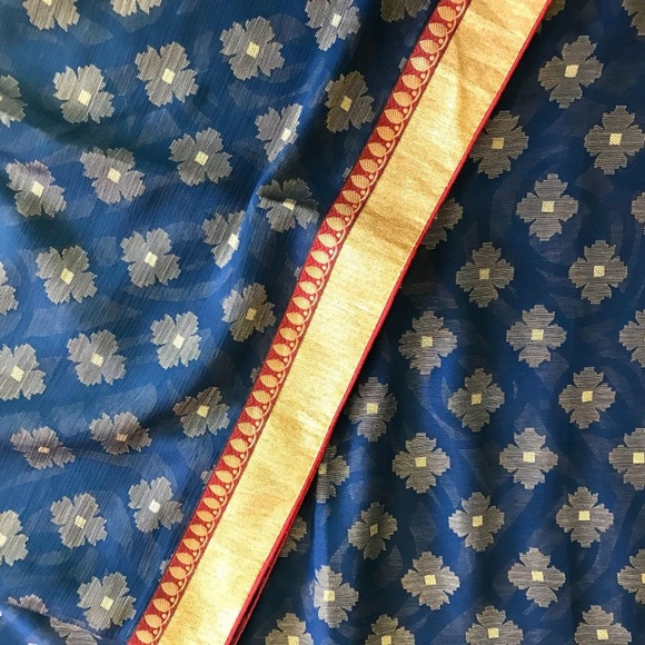 Silk saree lightweight jamdani work With blouse - Picture 8 of 8